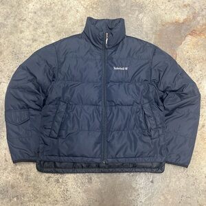 Vintage Timberland Puffer Jacket Men’s Large Navy Streetwear Outdoor Warm 90s